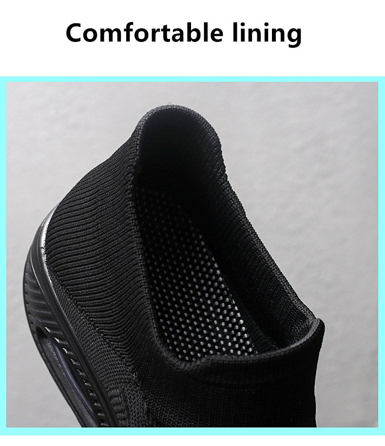 Lightweight Breathable Slip-on Women’s Platform Running Shoes