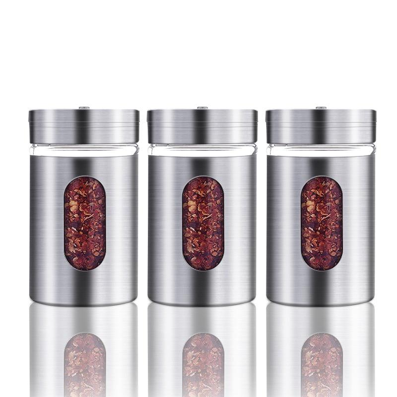 Stainless Steel Spice Storage Jar
